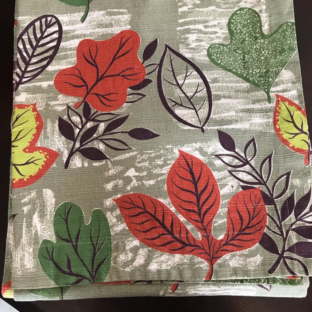 Vintage barkcloth curtains